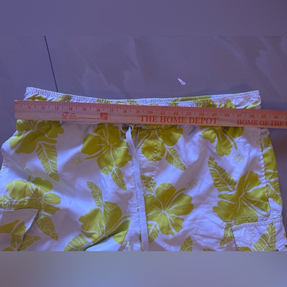 Op Ocean Pacific Drawstring Boardshorts Swim Trunks Men White L/G (36-38) - Picture 10 of 14